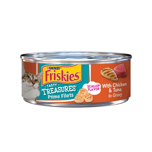 Friskies Tasty Treasures Prime Filets With Chicken In Gravy Friskies Tasty Treasures Prime Filets With Chicken In Gravy